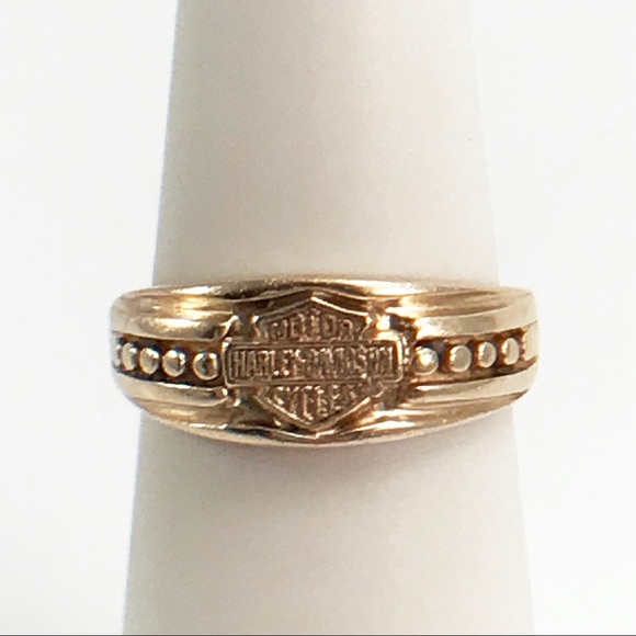 *** SOLD***Harley-Davidson 10kt Gold toe ring - Picture 1 of 2